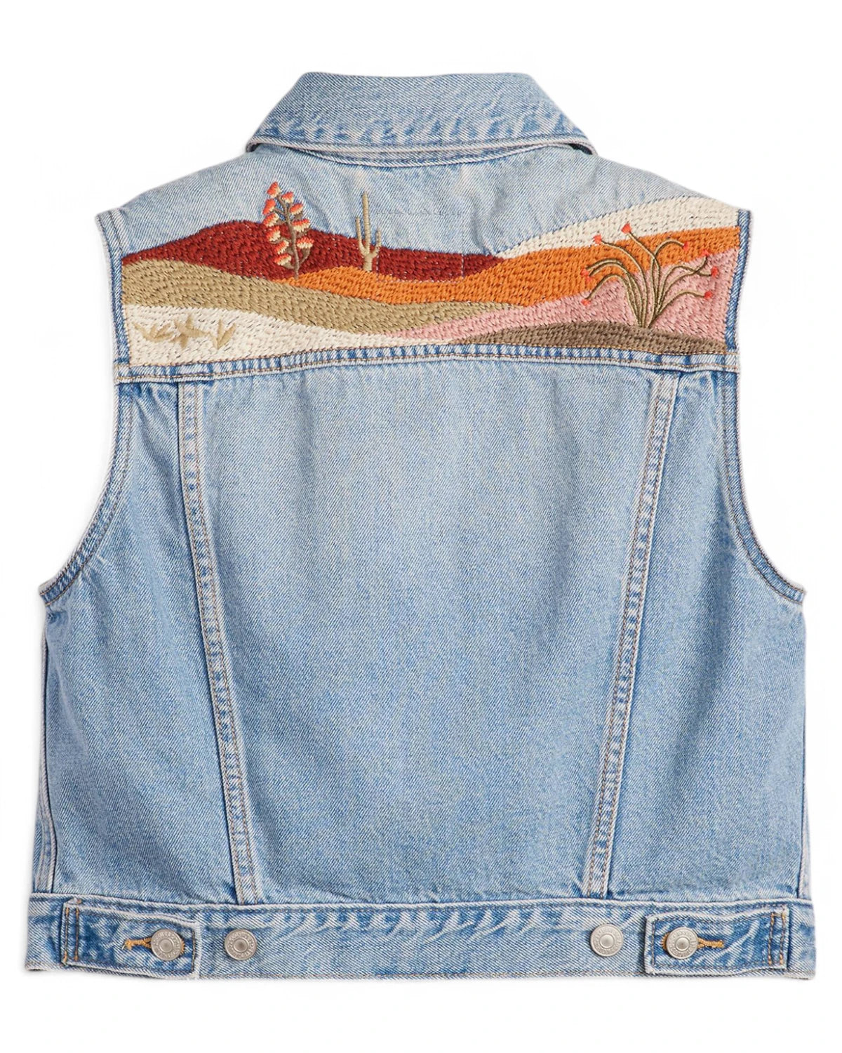 Gilet Xs Ricamato in Denim-Gilet-LEVI'S-Vittorio Citro Boutique