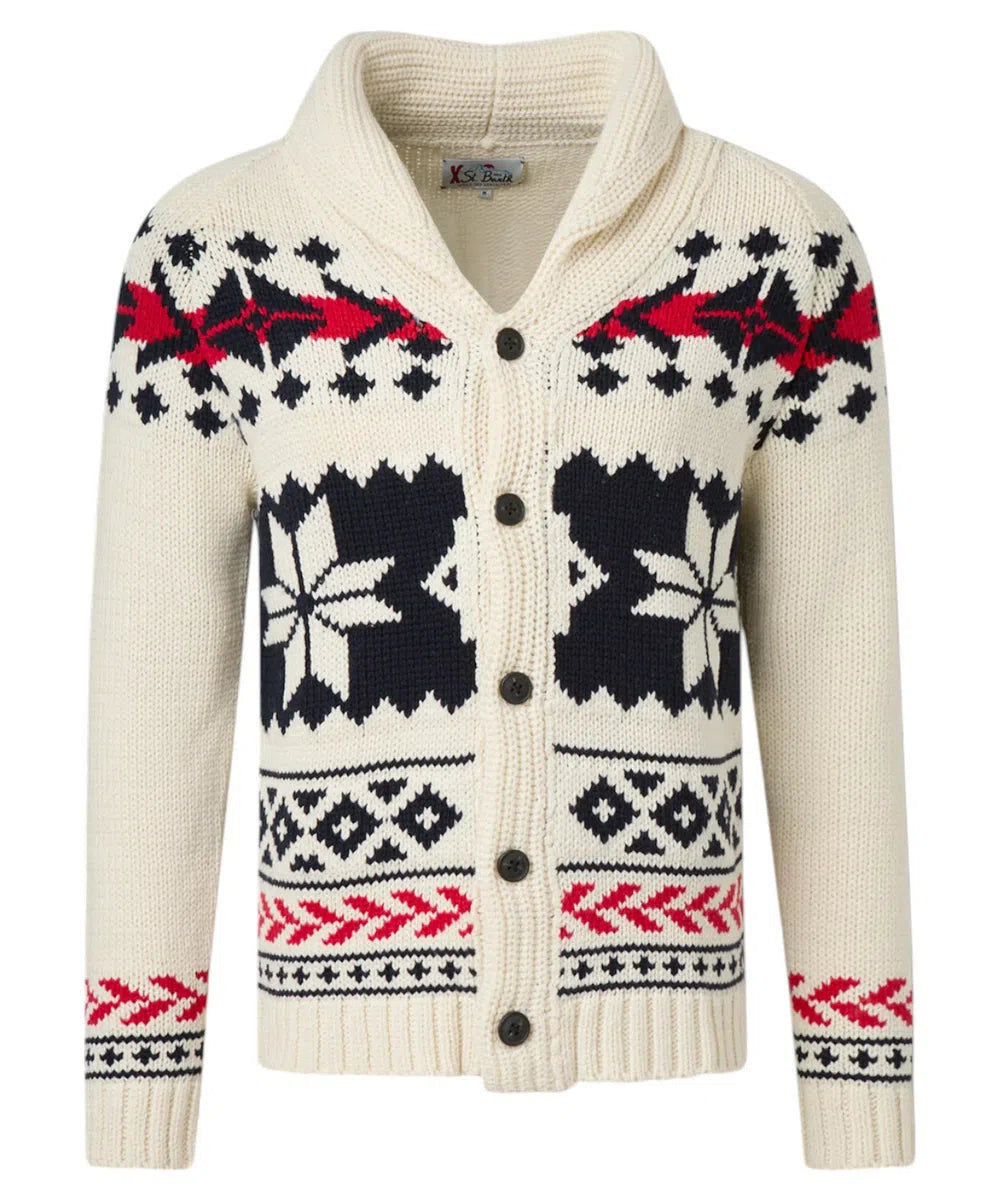 Cardigan Nordic aztec-Mc2 Saint Barth-Maglieria-Vittorio Citro Boutique