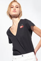 T-SHIRT RICAMO CILIEGIE-Pinko-T-shirt-Vittorio Citro Boutique