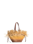 Extra Pagoda Shopper in Rafia Sfumata-Pinko-Borse a spalla-Vittorio Citro Boutique