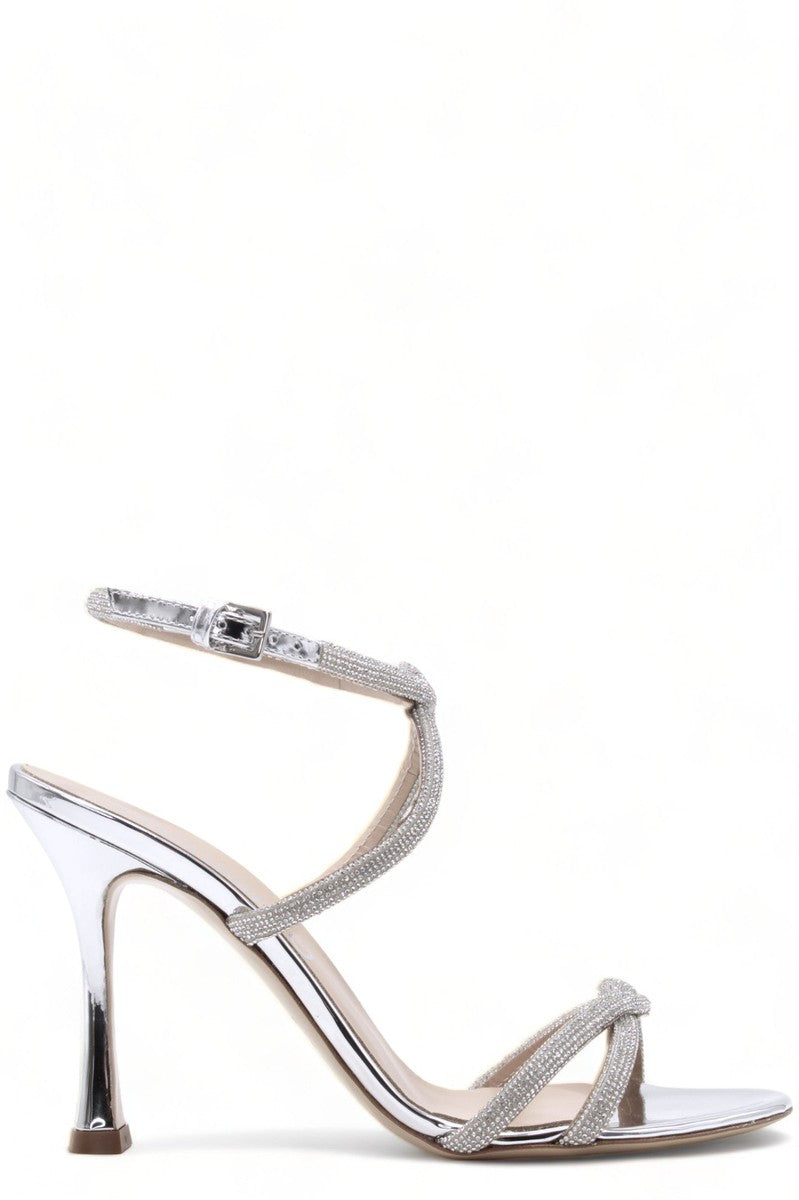 Ninalilou MYA 90 Sandal with Rhinestones and Strap Timeless Elegance