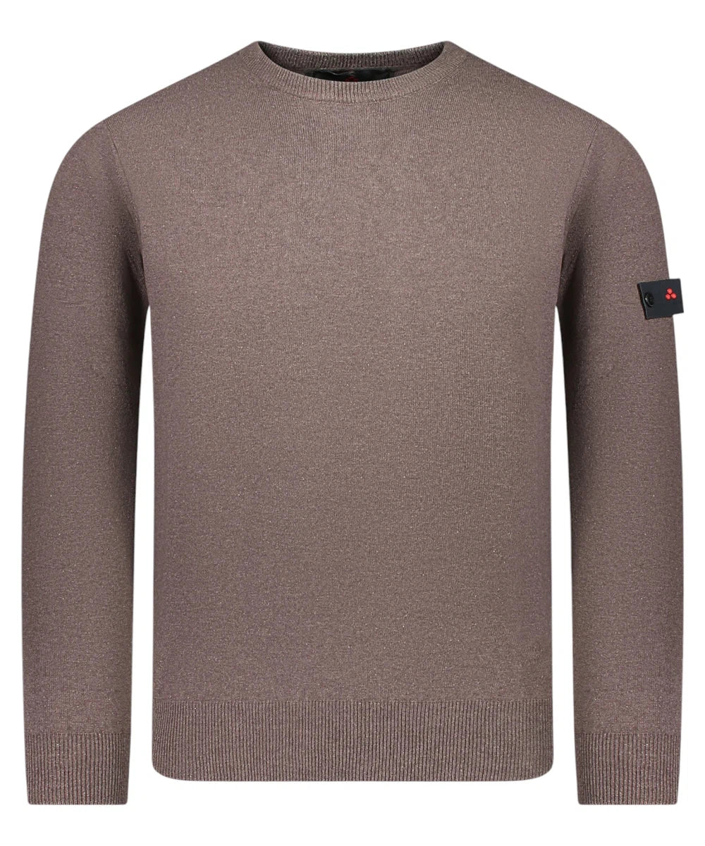 Maglione exmoor Girocollo Misto Lana e Cotone con Logo Trilogy-Maglieria-Peuterey-Vittorio Citro Boutique