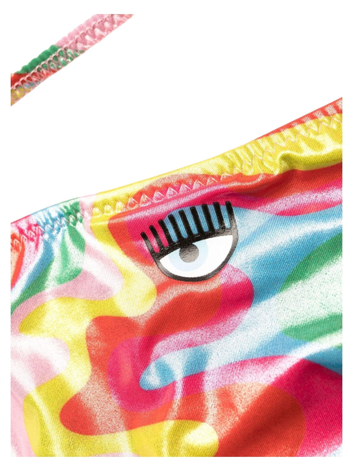 Slip multicolore con stampa astratta e logo-Costumi da bagno-Chiara Ferragni-Vittorio Citro Boutique