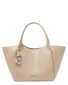 Maxi Shopper con Finish Stampa Cocco e Charm Logo-Emporio Armani-Borse a spalla-Vittorio Citro Boutique