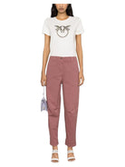 Pantaloni Polissena Carrot-Fit in Tessuto Cavallery-Pinko-Pantaloni-Vittorio Citro Boutique