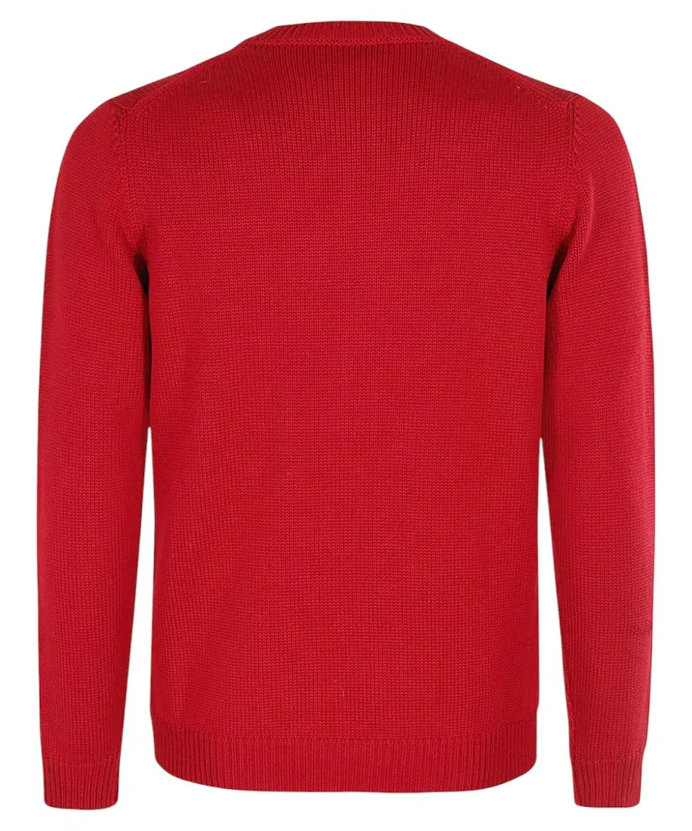 Maglione in lana rosso cardinale-Roberto Collina-Maglieria-Vittorio Citro Boutique