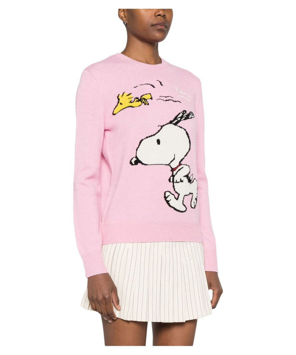 Maglione New Queen MC2 SAINT BARTH x Peanuts™ con Intarsio Snoopy-Mc2 Saint Barth-Maglieria-Vittorio Citro Boutique