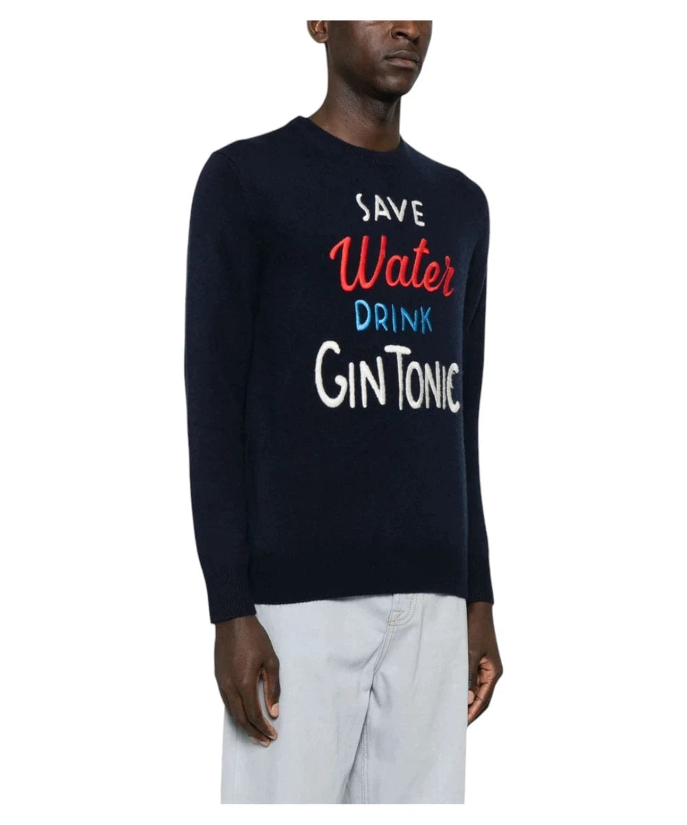 Maglione Heron "Save Water Drink Gintonic"-Mc2 Saint Barth-Maglieria-Vittorio Citro Boutique