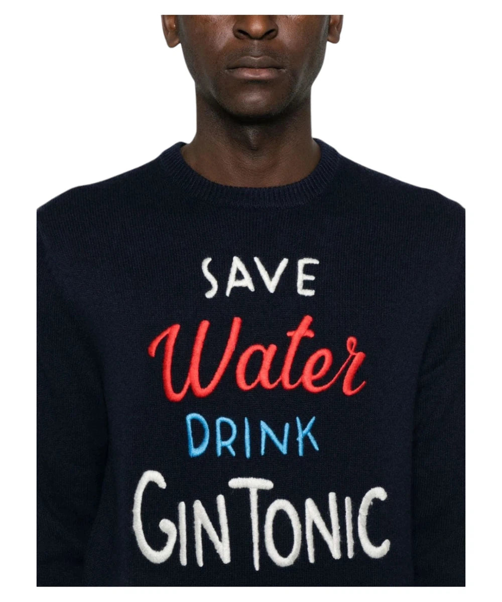 Maglione Heron "Save Water Drink Gintonic"-Mc2 Saint Barth-Maglieria-Vittorio Citro Boutique