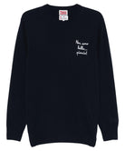 Maglione Heron con Slogan Ricamato sul Petto-Mc2 Saint Barth-Maglieria-Vittorio Citro Boutique