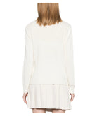 Maglione New Queen Bianco in Lana con Dettagli Lurex-Mc2 Saint Barth-Maglieria-Vittorio Citro Boutique