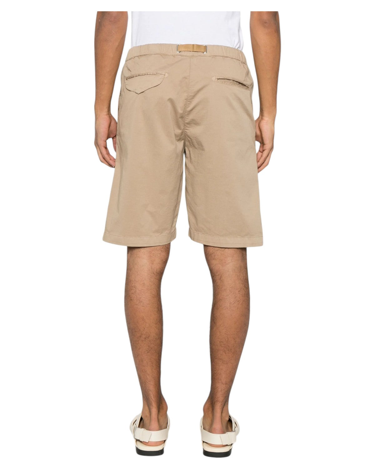 Shorts Kevin in Cotone Stretch-WHITE SAND-Shorts-Vittorio Citro Boutique