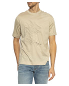 T-shirt Emporio Armani Beige con Ricamo-Emporio Armani-T-shirt-Vittorio Citro Boutique