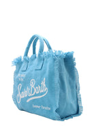 Borsa a mano Colette in tela turchese-Mc2 Saint Barth-Borse a mano-Vittorio Citro Boutique