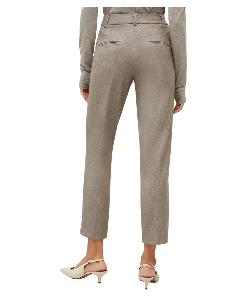 Pantaloni Brown in Flanella Stretch-Marella-Pantaloni-Vittorio Citro Boutique