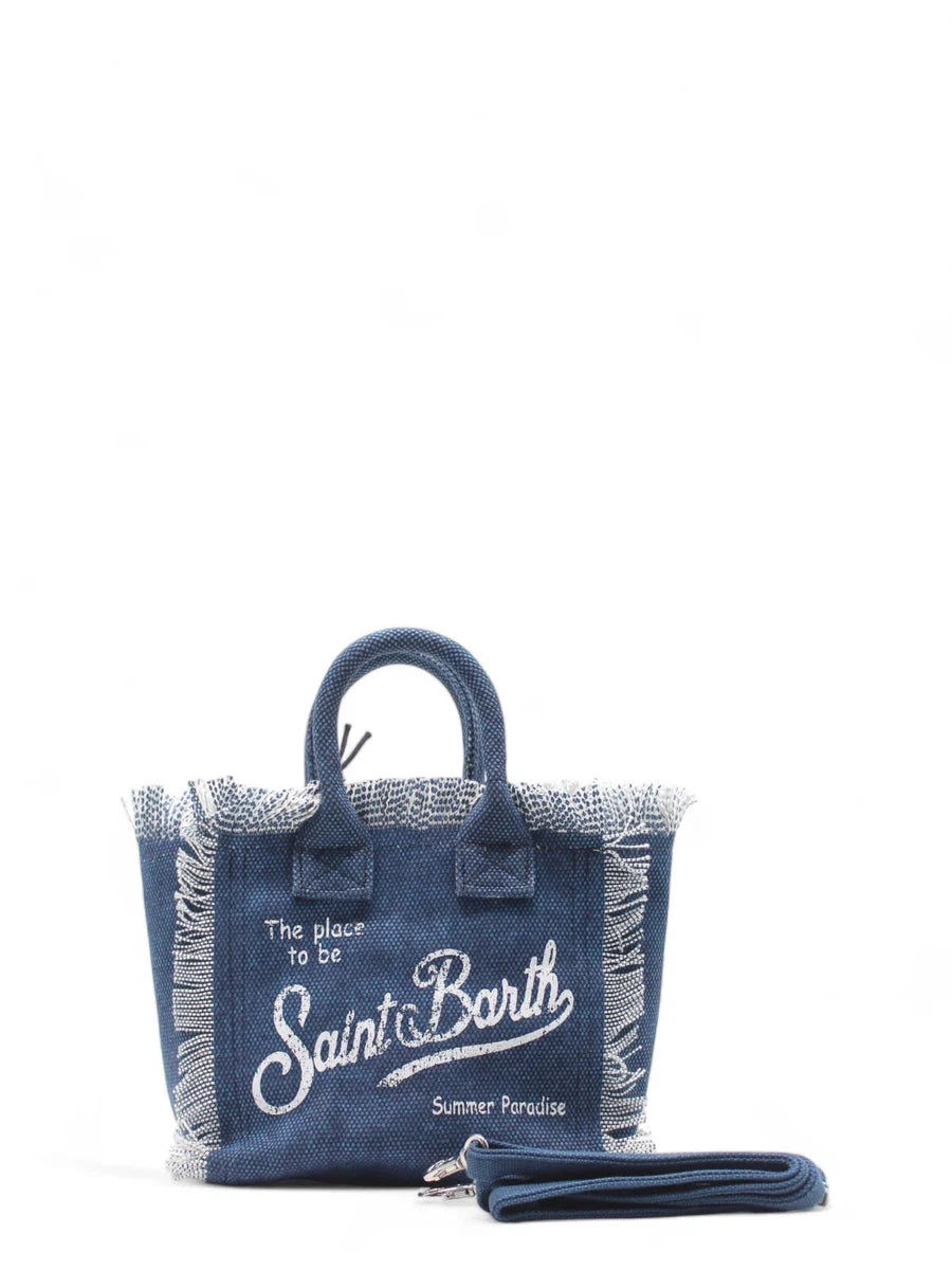 Borsa Mini Vanity in Tela di Cotone Denim-Mc2 Saint Barth-Borse a mano-Vittorio Citro Boutique