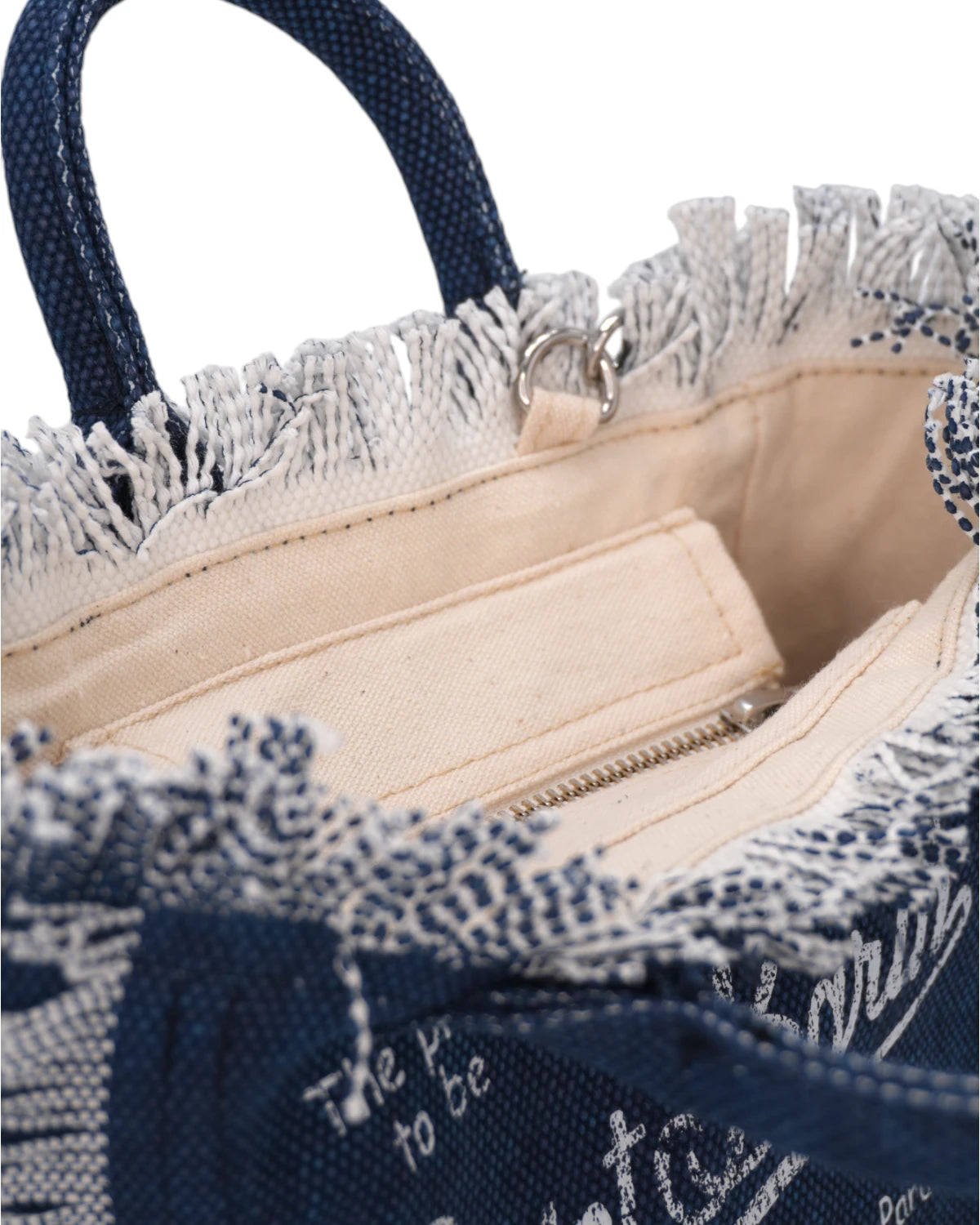 Borsa Mini Vanity in Tela di Cotone Blu Jeans-Borse a mano-Mc2 Saint Barth-Vittorio Citro Boutique