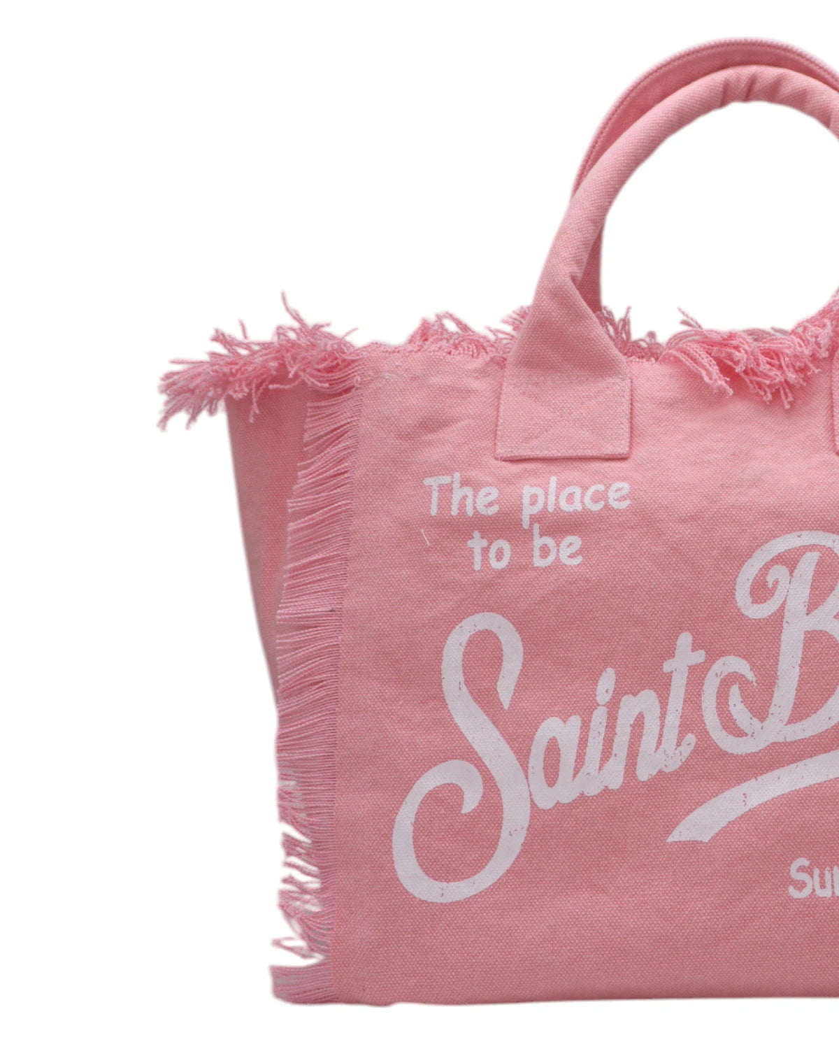 Borsa Tote Vanity in Tela di Cotone Rosa-Borse a mano-Mc2 Saint Barth-Vittorio Citro Boutique