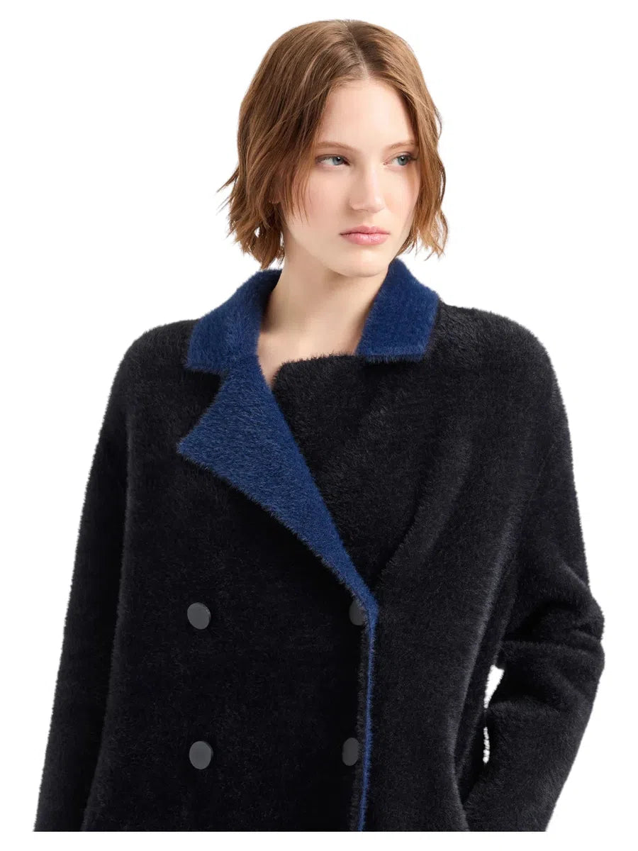 Cappotto Doppiopetto Reversibile in tessuto Mohair-Cappotti-Emporio Armani-Vittorio Citro Boutique