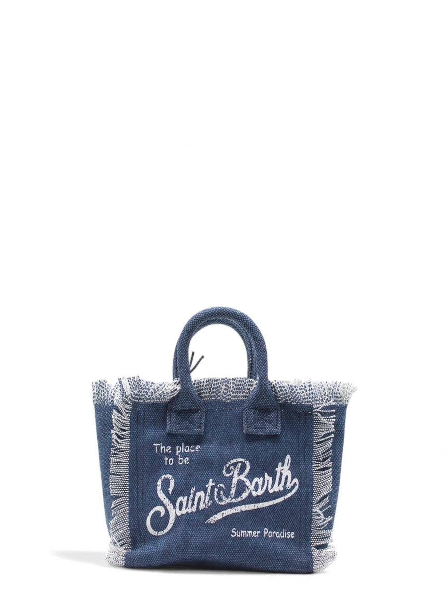 Borsa Mini Vanity in Tela di Cotone Denim-Mc2 Saint Barth-Borse a mano-Vittorio Citro Boutique