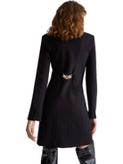 Vestito nero corto robe-manteau-Liu-Jo-Abiti-Vittorio Citro Boutique