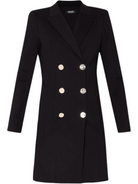 Vestito nero corto robe-manteau-Liu-Jo-Abiti-Vittorio Citro Boutique