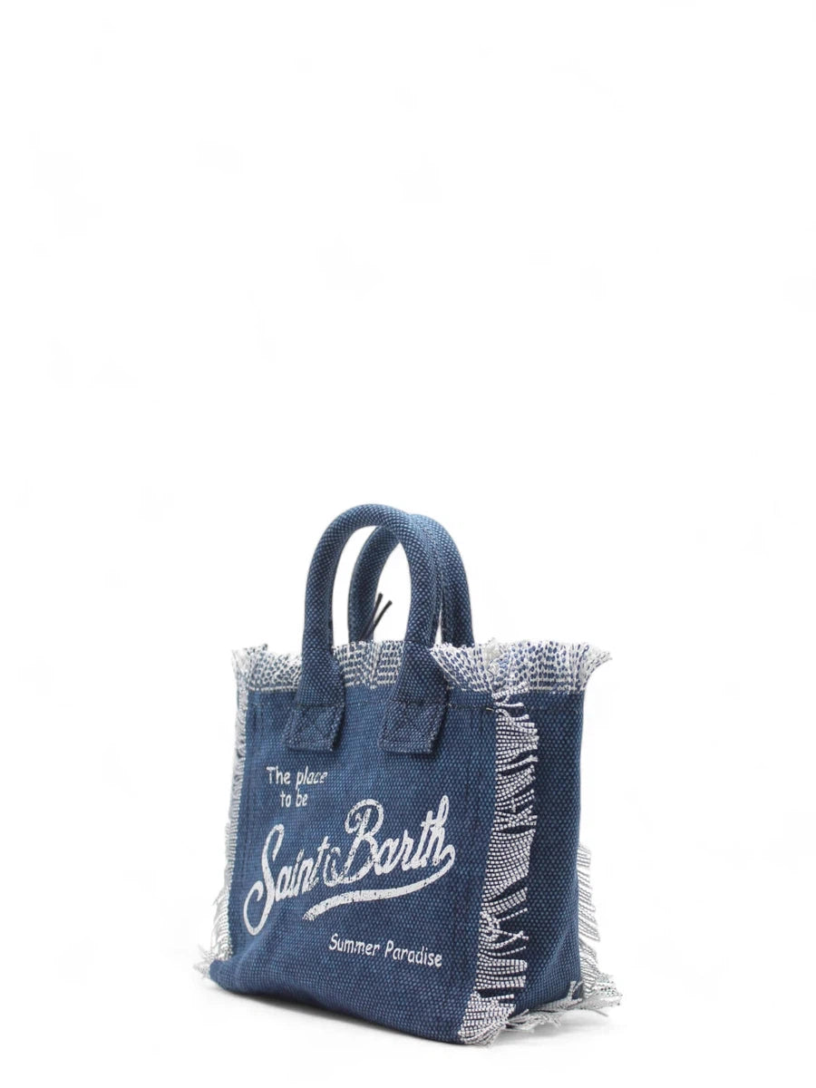 Borsa Mini Vanity in Tela di Cotone Denim-Mc2 Saint Barth-Borse a mano-Vittorio Citro Boutique