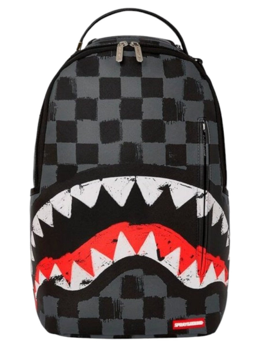 Zaino Sprayground Sharks in Paris Grey Paint-Sprayground-Zaini-Vittorio Citro Boutique