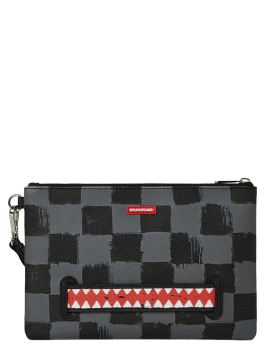 Pochette Sharks in Paris Grey Paint-Sprayground-Pochette-Vittorio Citro Boutique