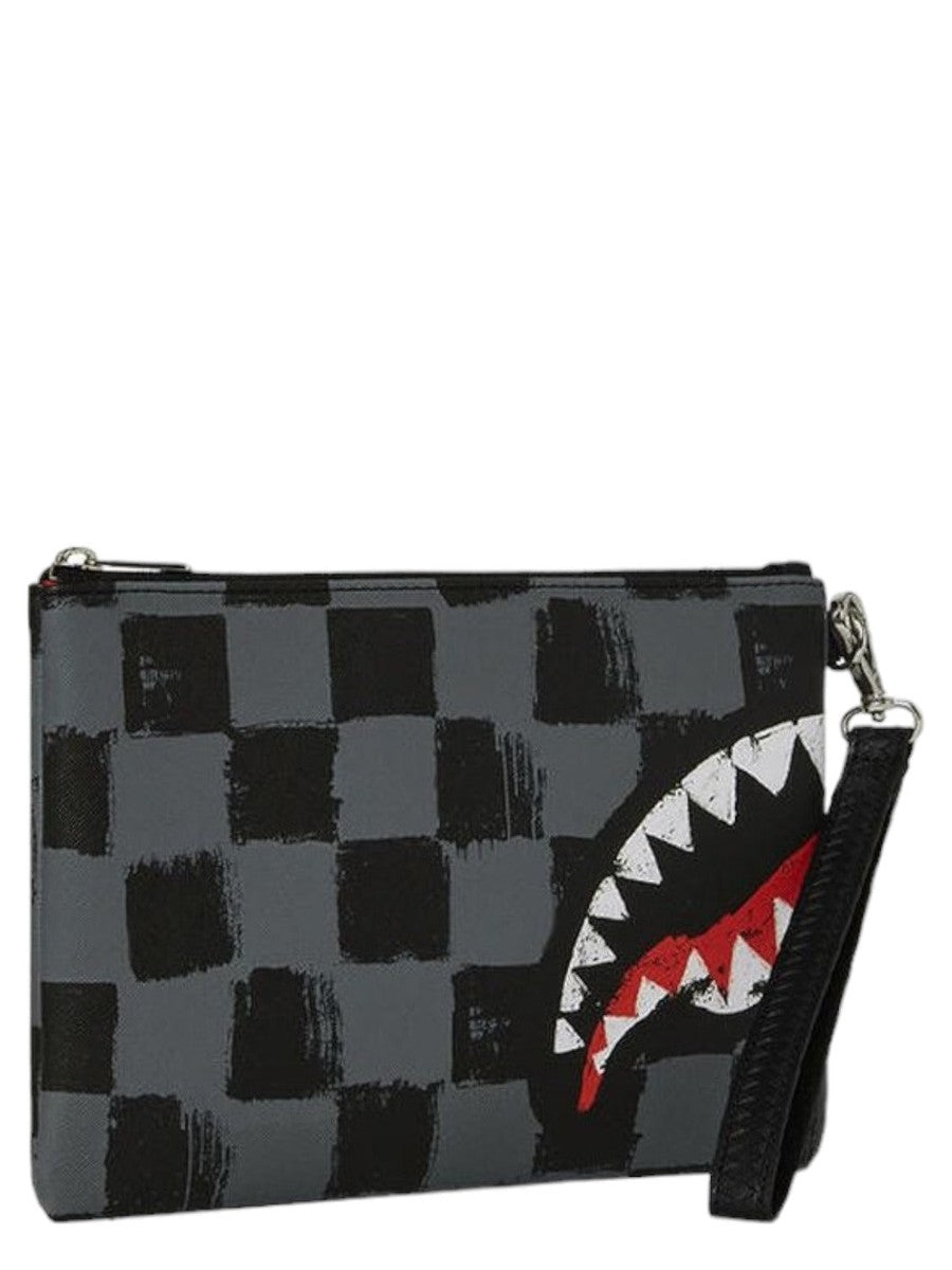 Pochette Sharks in Paris Grey Paint-Sprayground-Pochette-Vittorio Citro Boutique