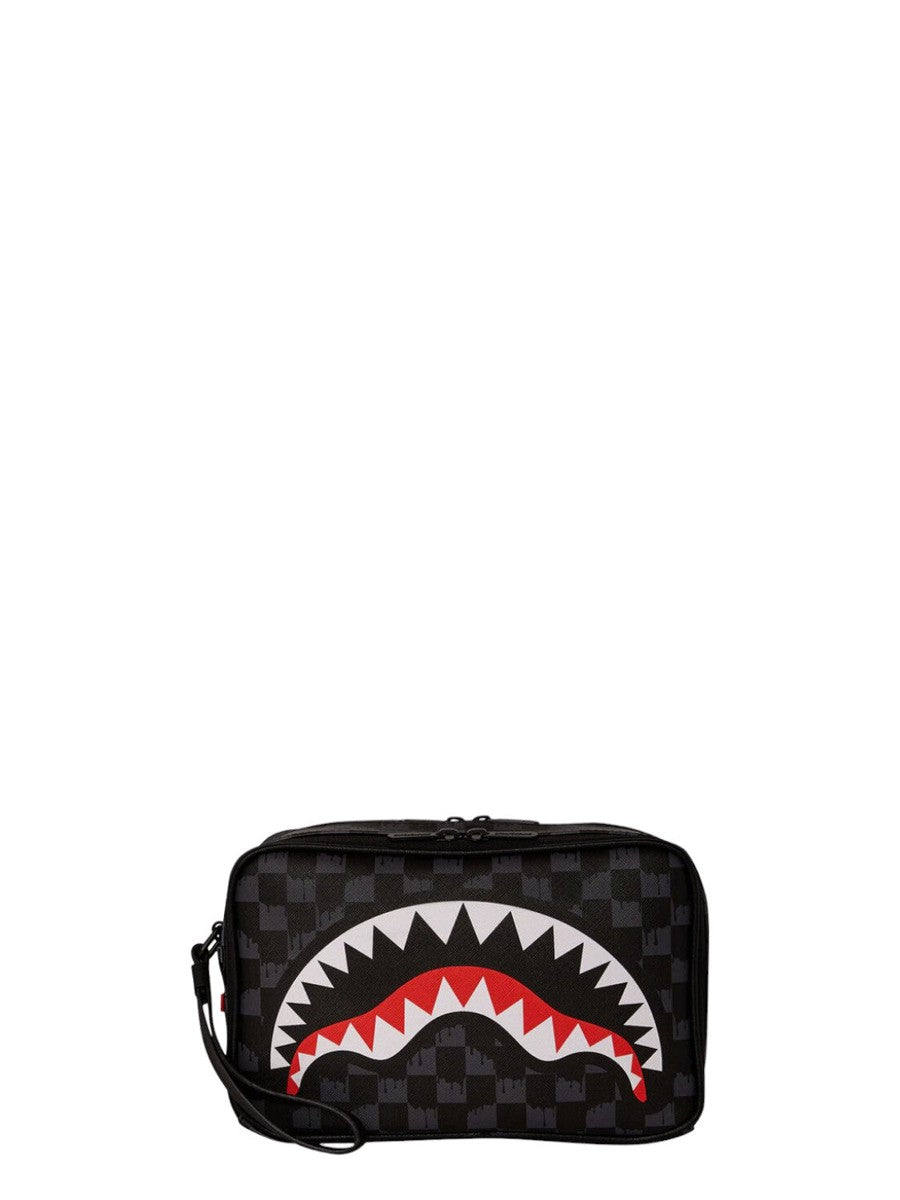 Drip Check Shark Toiletry Brick-Sprayground-Pochette-Vittorio Citro Boutique