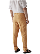 Pantaloni in lino con motivo a righe-Lardini-Pantaloni-Vittorio Citro Boutique