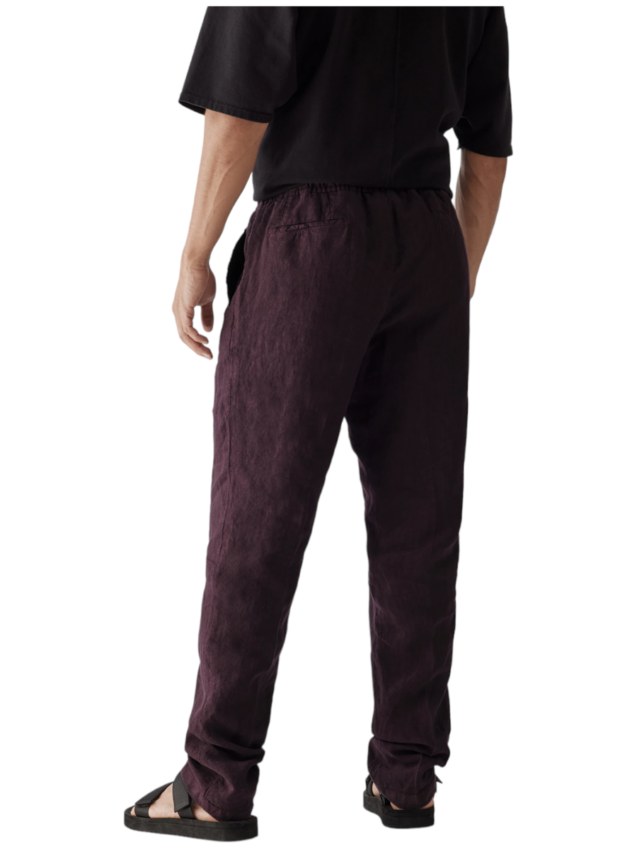 Pantaloni loose fit in lino con pinces-Lardini-Pantaloni-Vittorio Citro Boutique