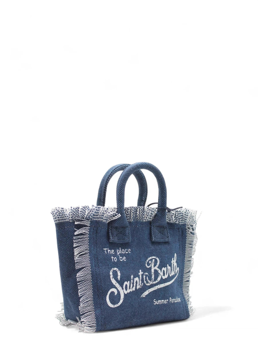 Borsa Mini Vanity in Tela di Cotone Denim-Mc2 Saint Barth-Borse a mano-Vittorio Citro Boutique