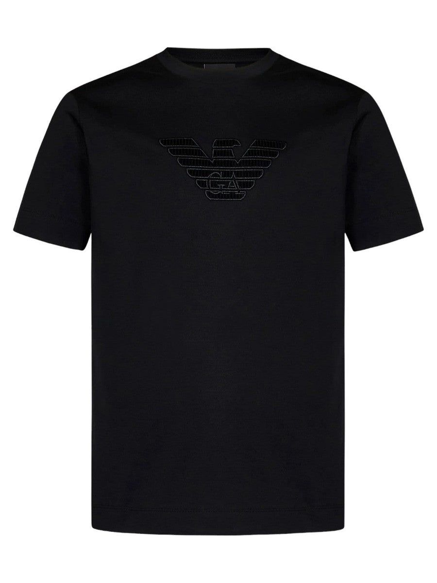 T-shirt girocollo in jersey di cotone-Emporio Armani-T-shirt-Vittorio Citro Boutique