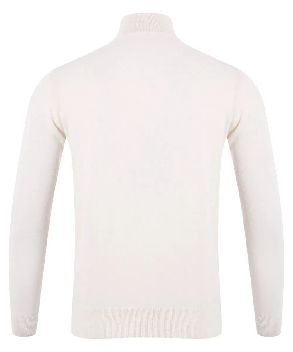 Maglione Dolcevita Bond in Misto Cashmere Bianco-Mc2 Saint Barth-Maglieria-Vittorio Citro Boutique