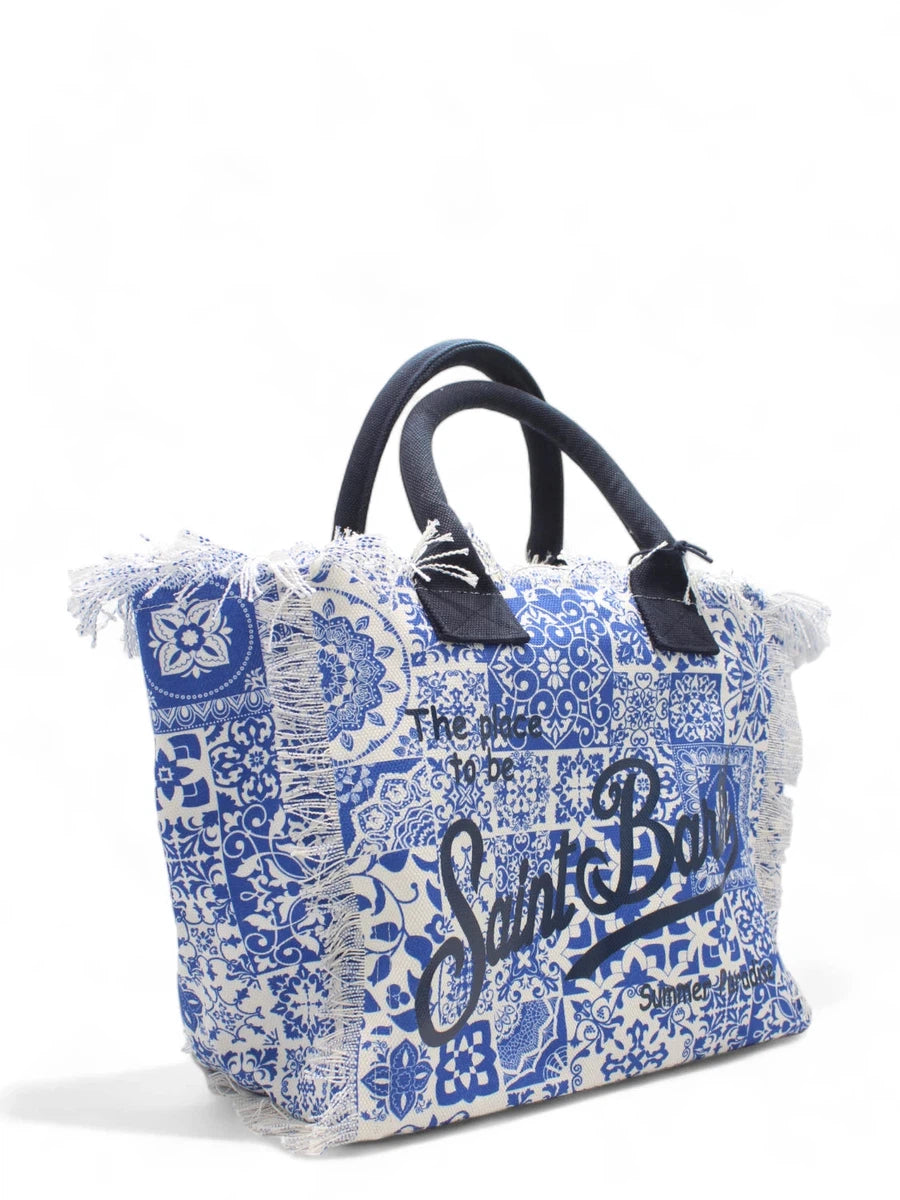 Borsa Vanity in Tela Stampa maiolica-Mc2 Saint Barth-Borse a spalla-Vittorio Citro Boutique