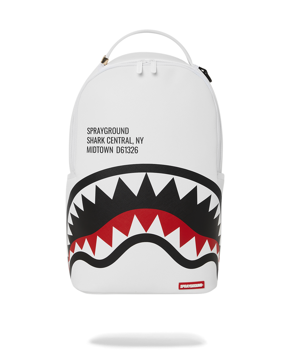 SHARK CENTRAL 2.0 WHITE BACKPACK-Sprayground-Zaini-Vittorio Citro Boutique