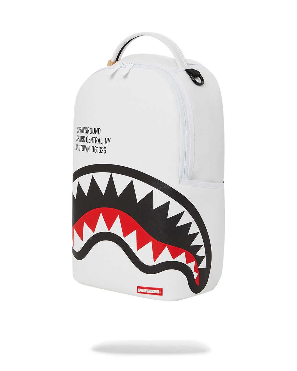 SHARK CENTRAL 2.0 WHITE BACKPACK-Sprayground-Zaini-Vittorio Citro Boutique