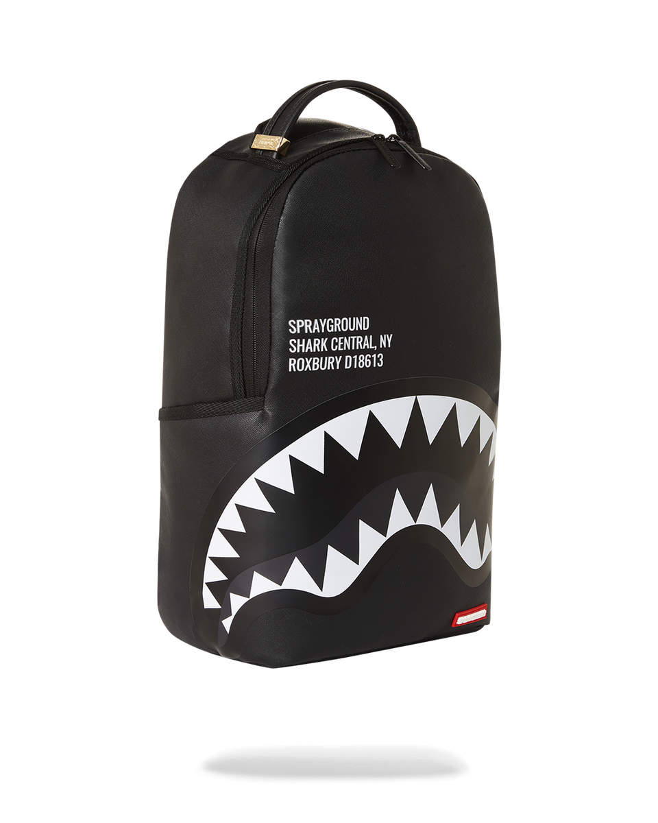 SHARK CENTRAL 2.0 BLACK ON GREY SP DLXSV BACKPACK-Sprayground-Zaini-Vittorio Citro Boutique