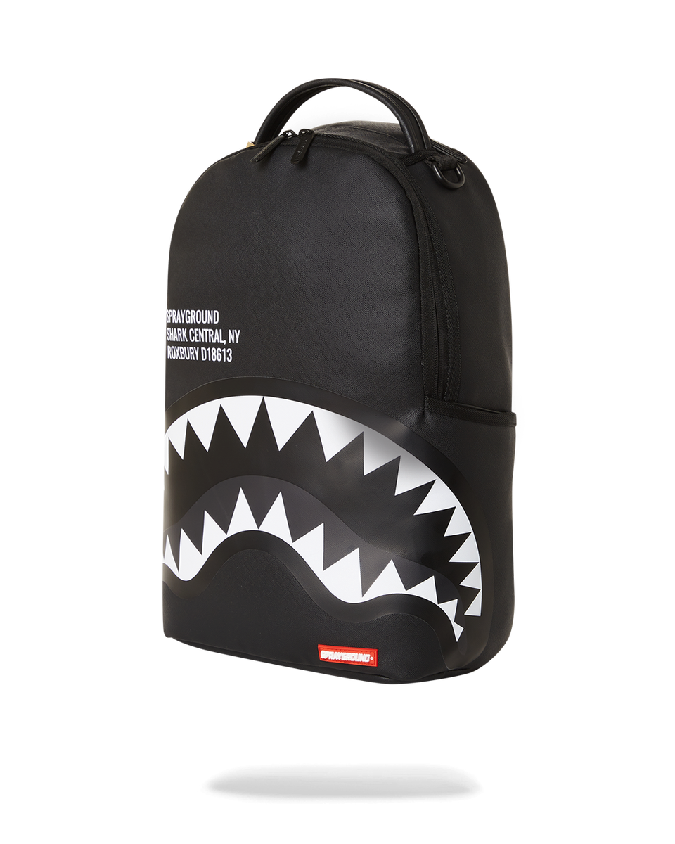 SHARK CENTRAL 2.0 BLACK ON GREY SP DLXSV BACKPACK-Sprayground-Zaini-Vittorio Citro Boutique