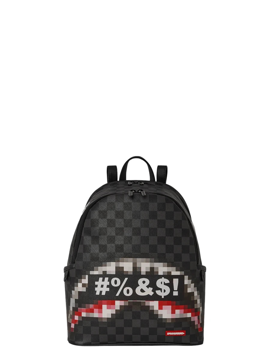 Zaino Sprayground Censored Savage Nero-Sprayground-Zaini-Vittorio Citro Boutique