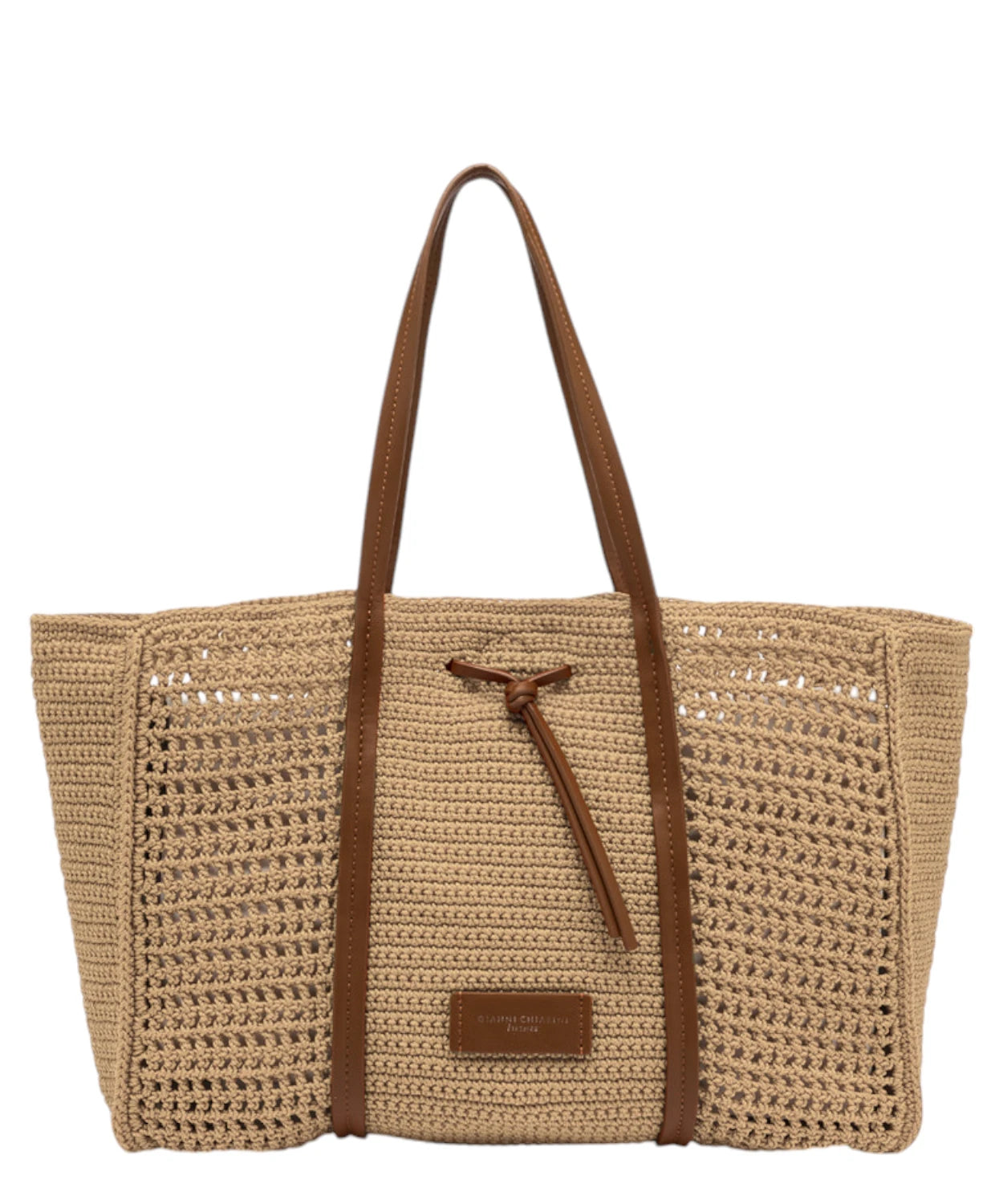 Shopping bag Victoria in tessuto uncinetto-Gianni Chiarini-Borse a spalla-Vittorio Citro Boutique