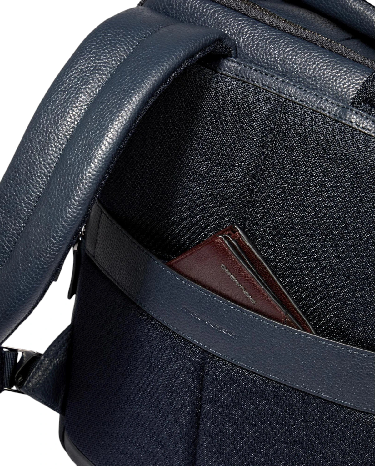 Zaino Uomo Porta PC 14" in Pelle con Protezione RFID e Cavo Antifurto-Zaini-Piquadro-Vittorio Citro Boutique