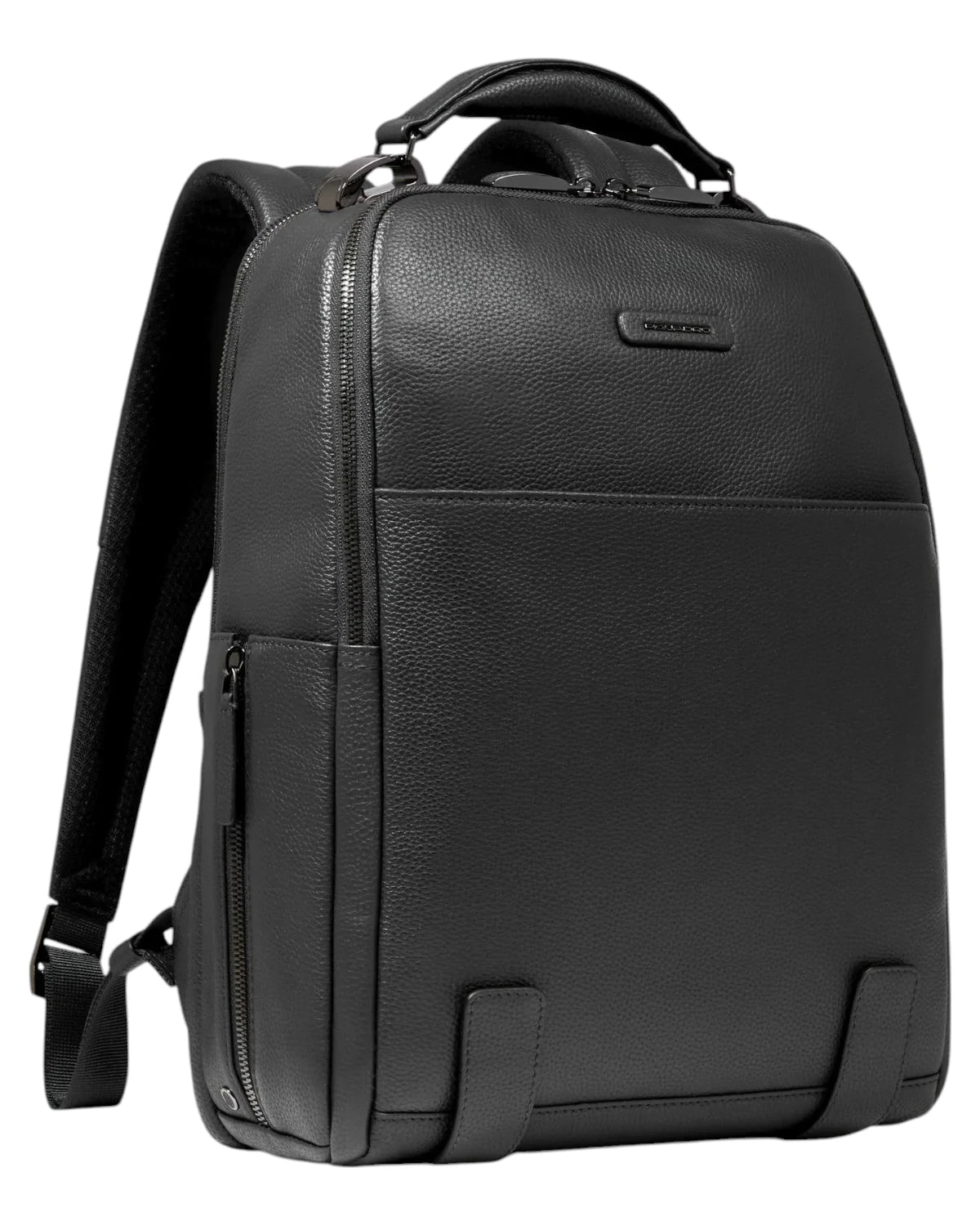 Zaino Uomo Porta PC 14" in Pelle con Protezione RFID e Cavo Antifurto-Piquadro-Zaini-Vittorio Citro Boutique