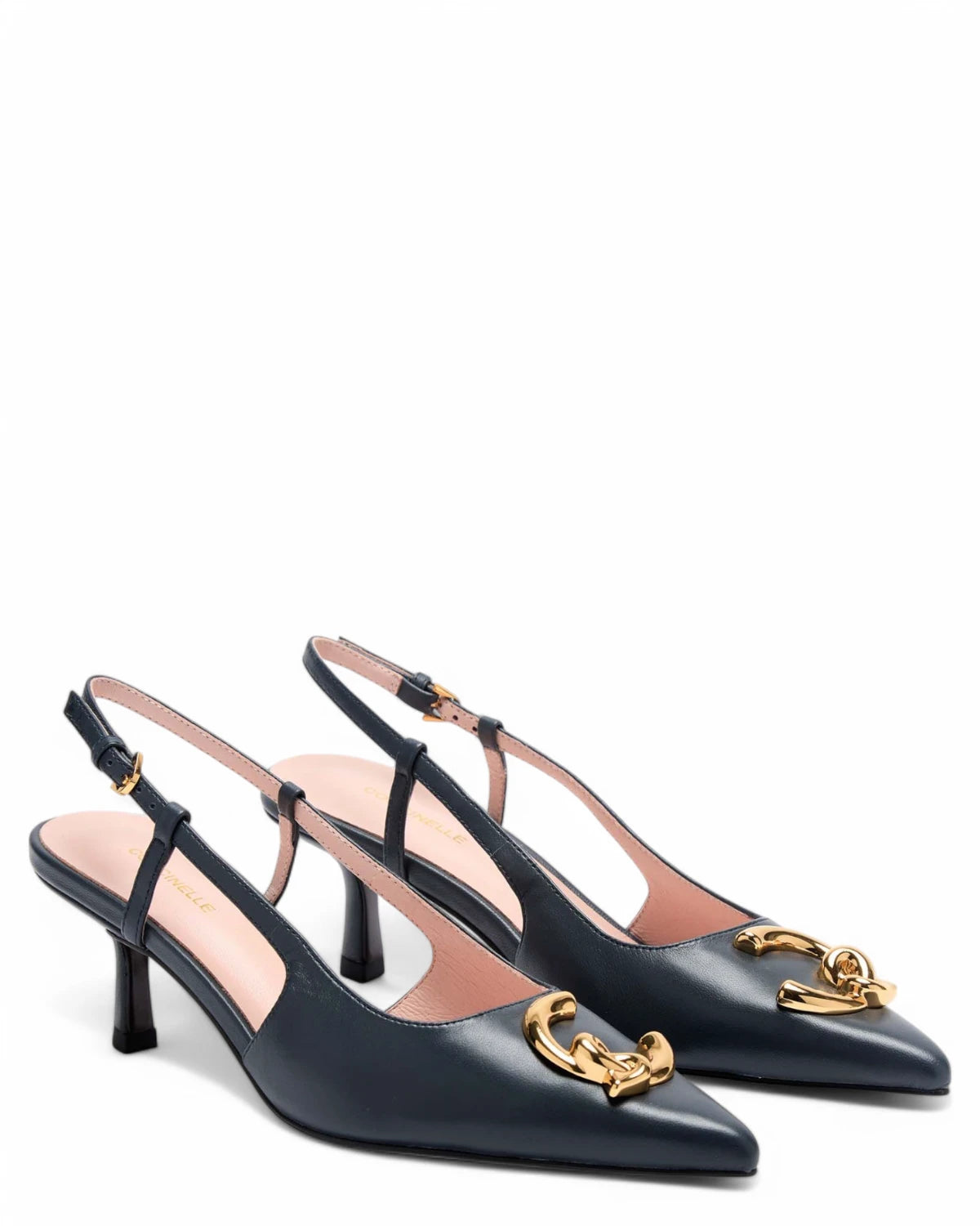 Slingback in Pelle con Tacco 65mm e Logo Iconico-Coccinelle-Slingback-Vittorio Citro Boutique