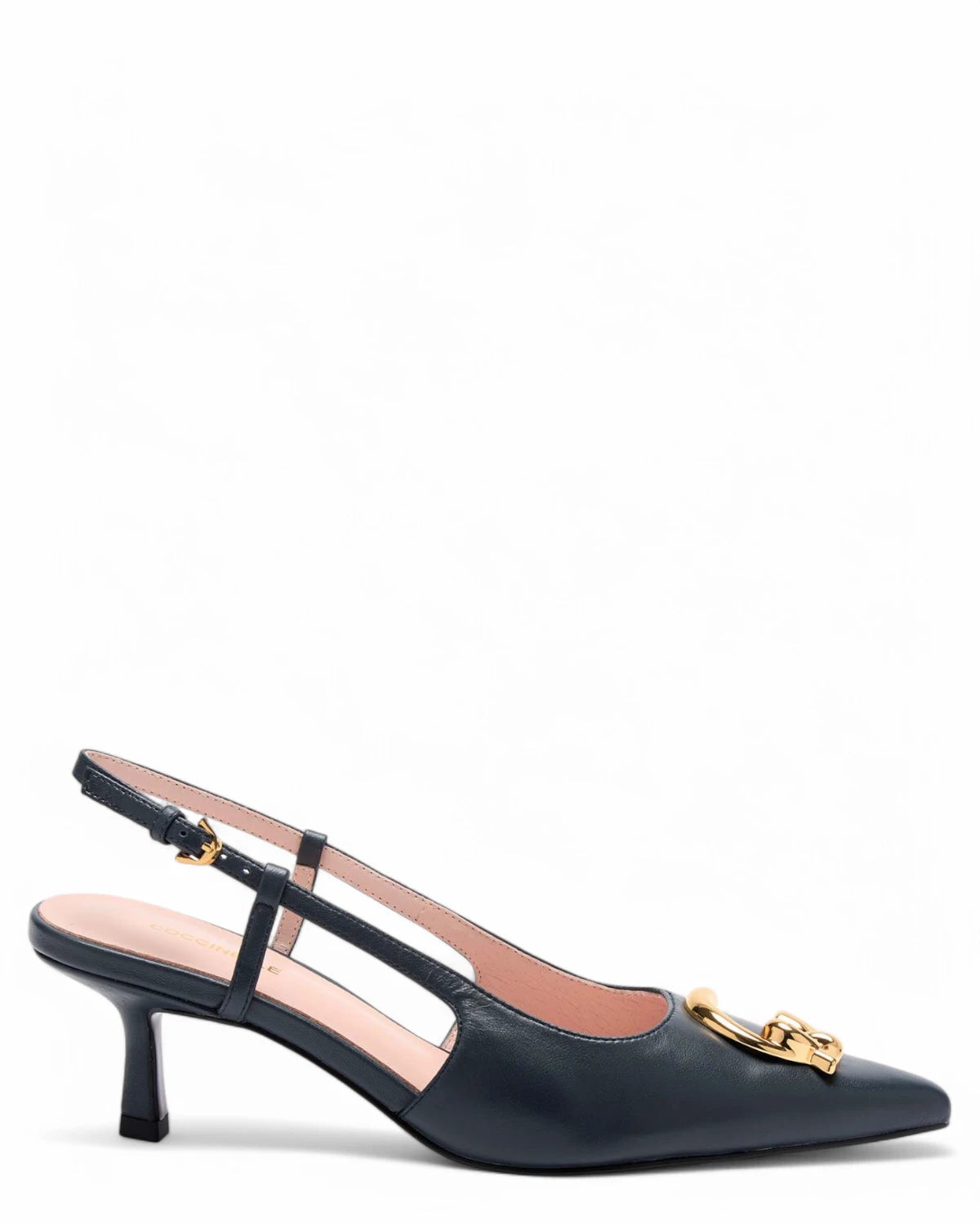 Slingback in Pelle con Tacco 65mm e Logo Iconico-Coccinelle-Slingback-Vittorio Citro Boutique