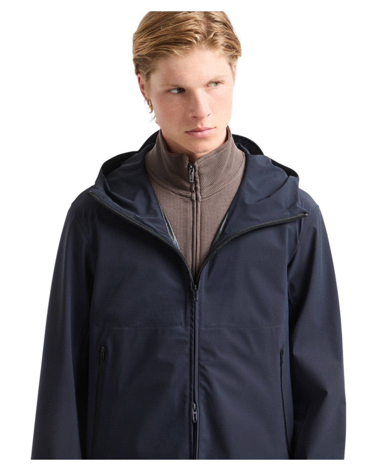 Blouson con Cappuccio in Nylon Water Repellent-Giacche-Emporio Armani-Vittorio Citro Boutique