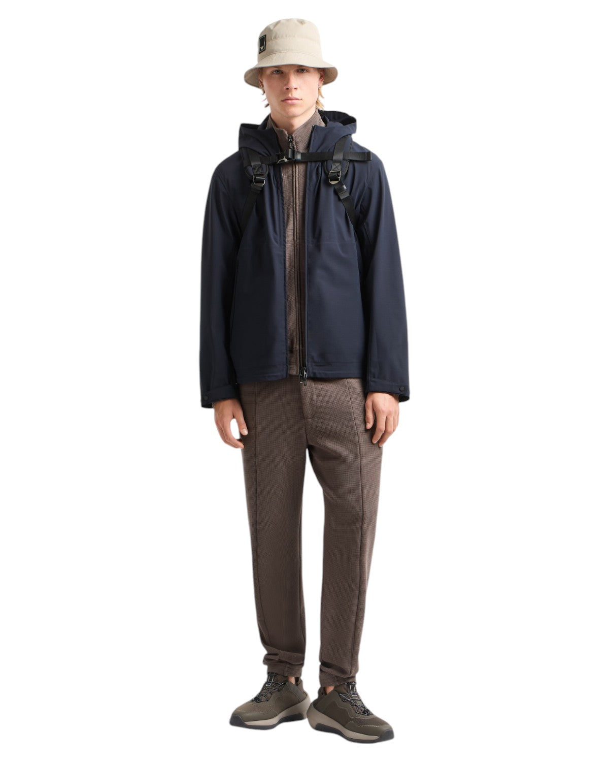 Blouson con Cappuccio in Nylon Water Repellent-Emporio Armani-Giacche-Vittorio Citro Boutique