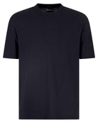 T-shirt i in jersey jacquard di puro cotone-Emporio Armani-T-shirt-Vittorio Citro Boutique